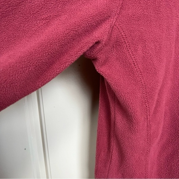 Columbia Dark Coral or Pink Half or Quarter Zip Fleece Sweater Size Small - Picture 9 of 10